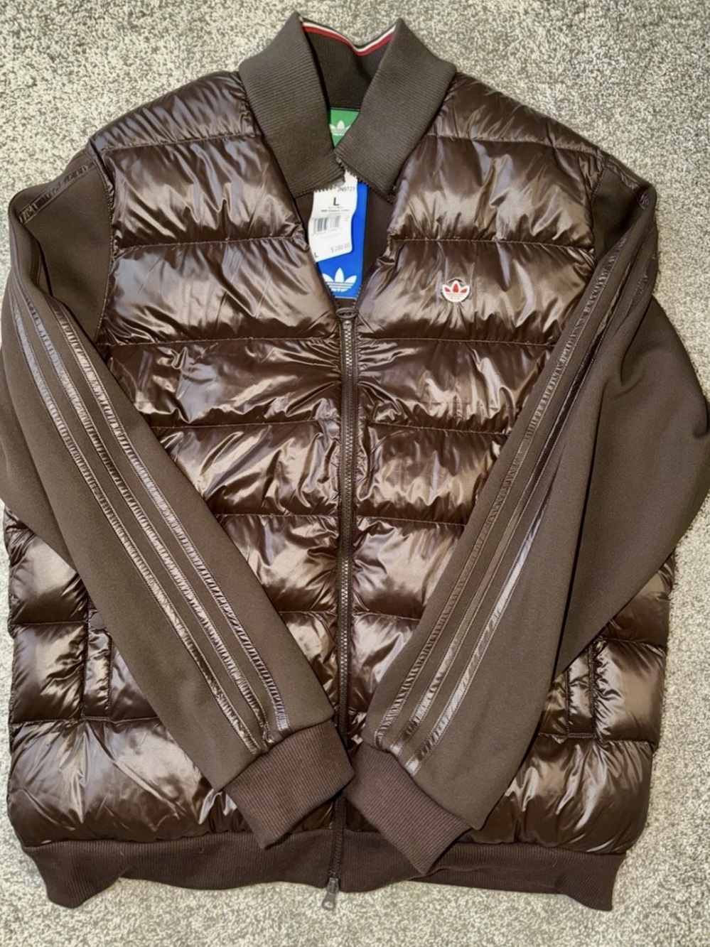 Adidas Golf Puffer Brown Jacket